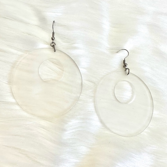 FROSTED EARRINGS - Picture 1 of 3